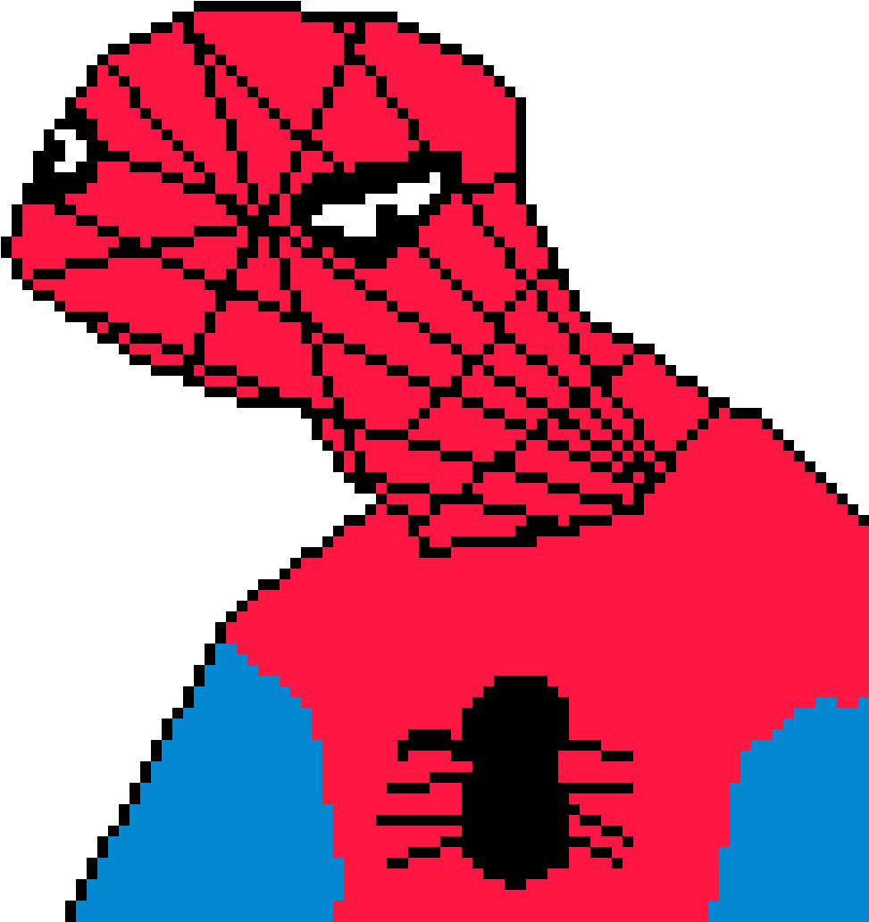 Spoderman Pixel Spoderman Clipart Large Size Png Image PikPng