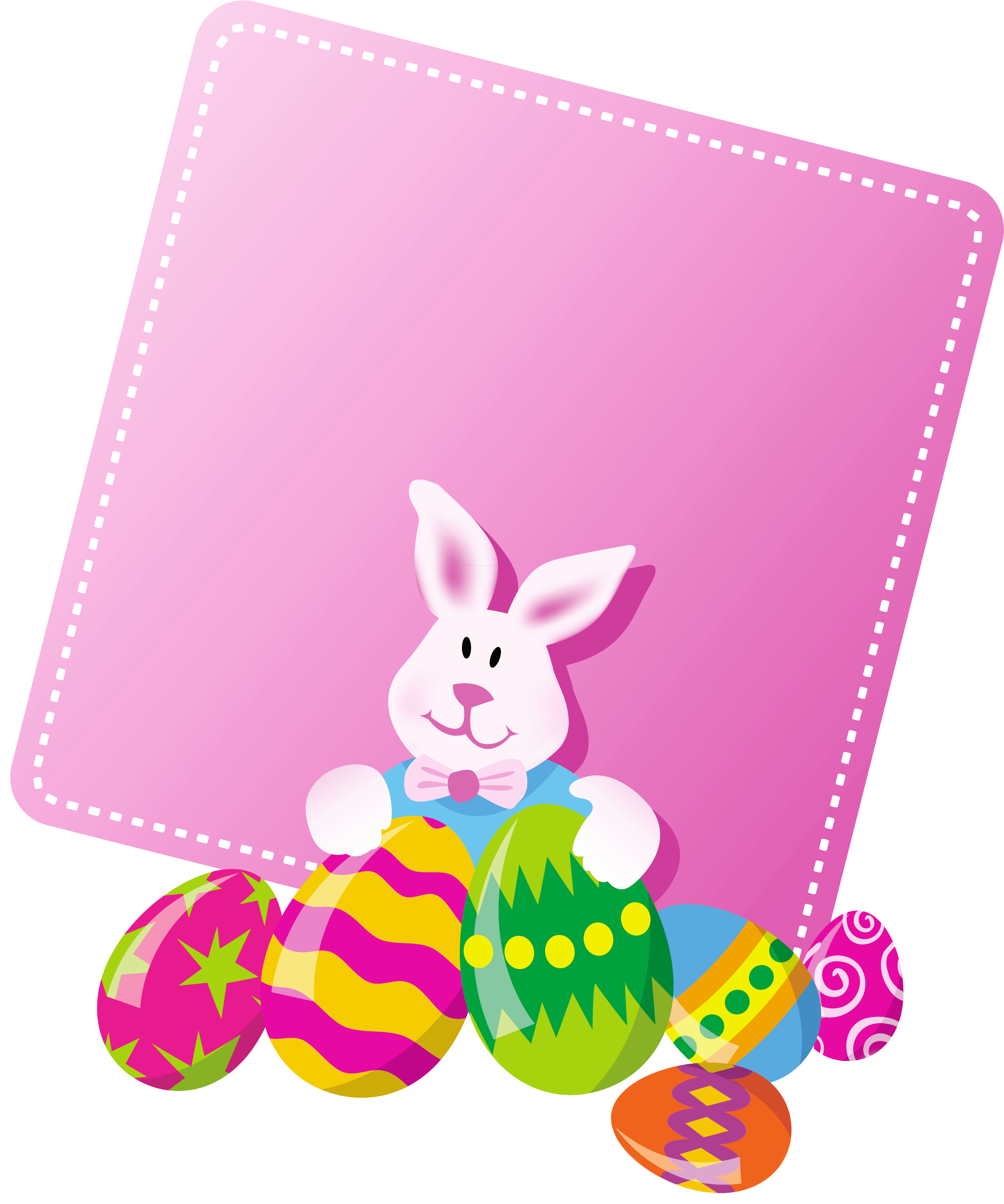 Pink Easter Blank Png Clipart Picture - Buona Pasqua Happy Easter ...