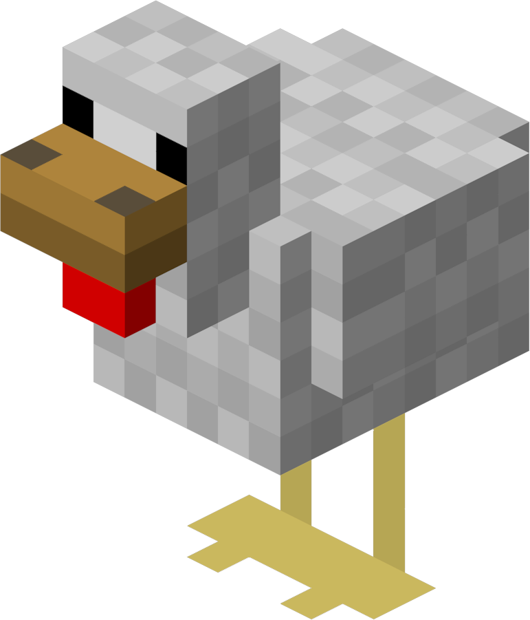 39, 18 October 2011 - Minecraft Chicken Transparent Clipart - Large ...