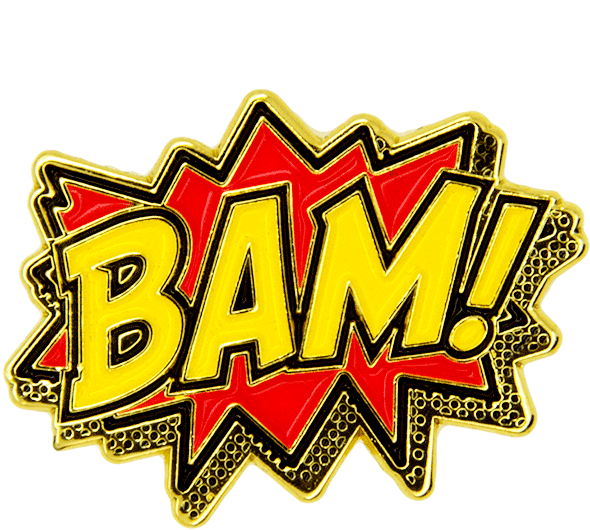 Bam Pin - Bam Clipart - Large Size Png Image - PikPng