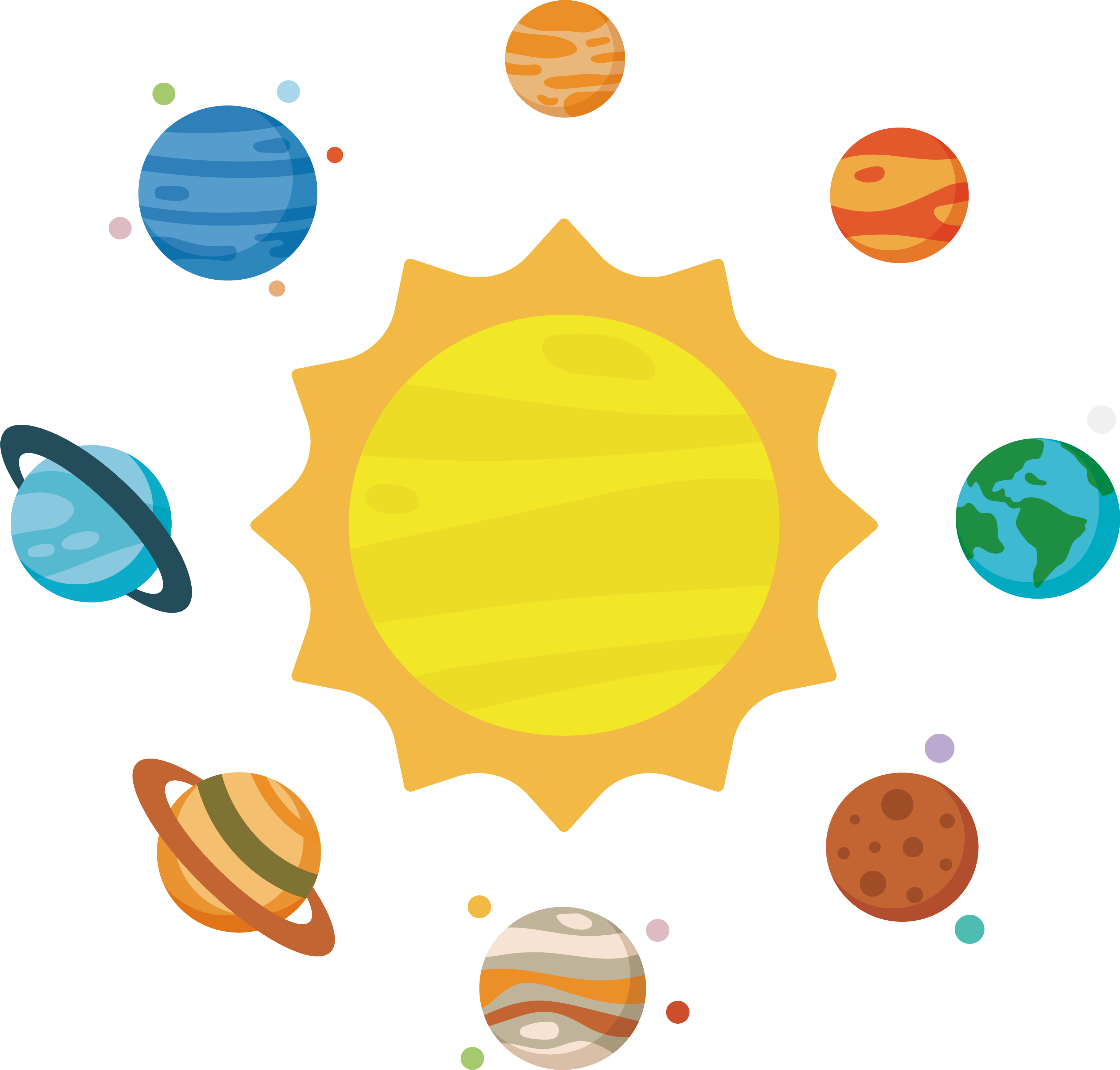 3144 X 3003 12 Solar System Planets Clipart Png Transparent Png