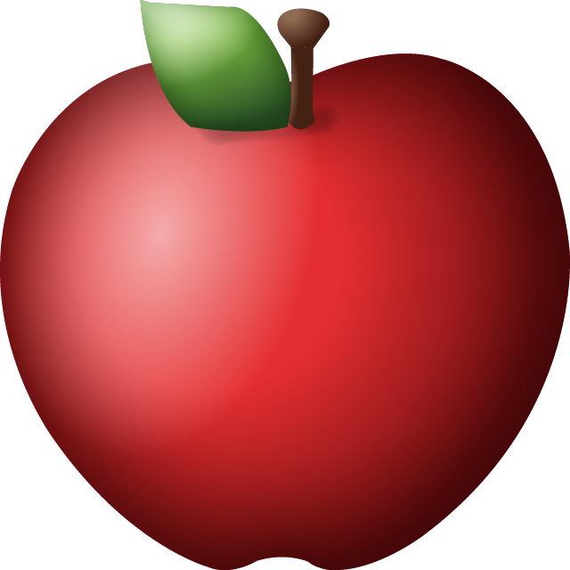 Sad Emoji Clipart Apple - Red Apple Emoji Png Transparent Png - Large ...