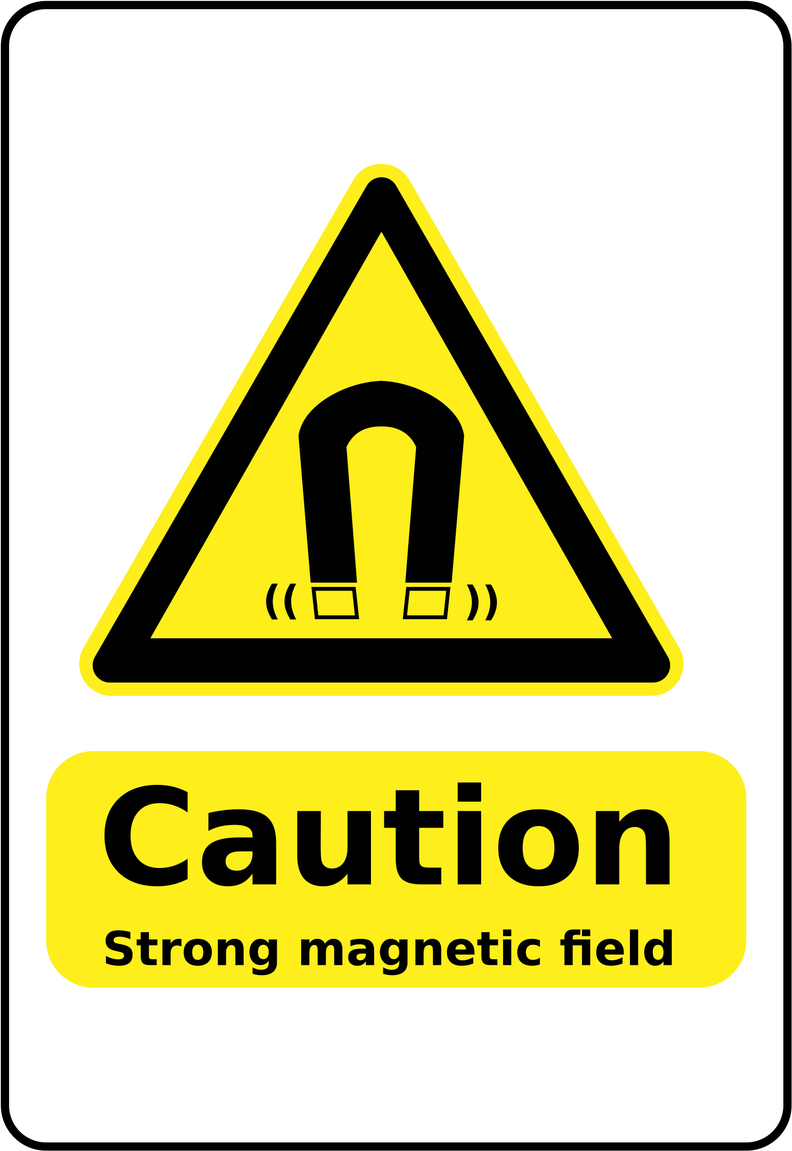 This Free Icons Png Design Of Strong Magnets Warning Clipart - Large ...