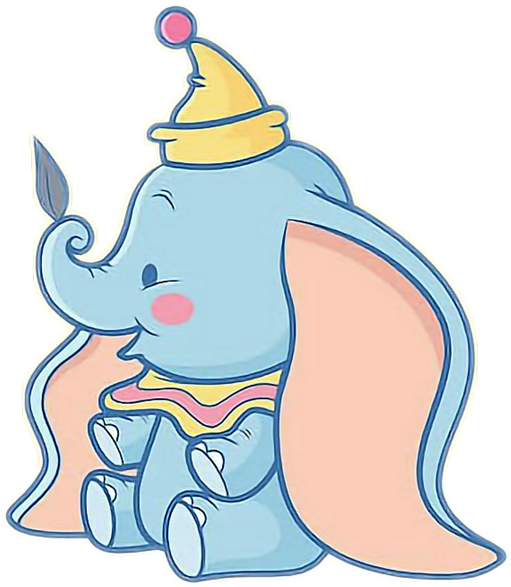 Download Baby Sticker - Dumbo Kawaii Clipart Png Download - PikPng