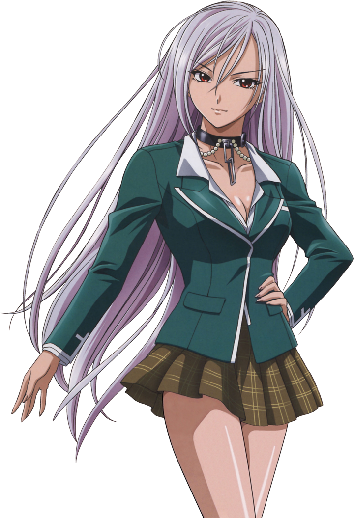 Cute Anime Vampire Girl Rosario To Vampire Clipart Large Size Png Image Pikpng