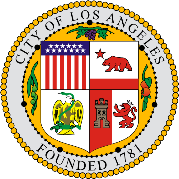 Download City Seal Of Los Angeles - Los Angeles Flag Clipart Png ...