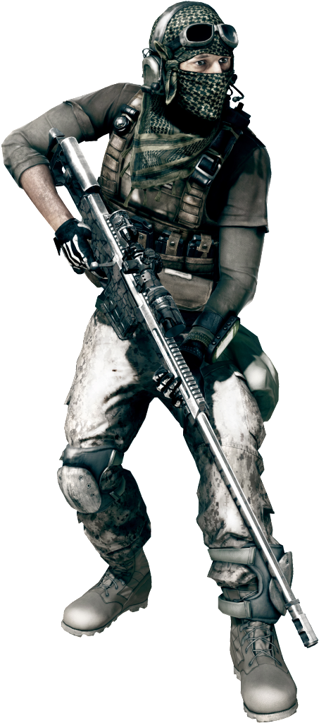 Battlefield 3 Recon Render Photo Battlefield3recon Battlefield 3 Recon Us Clipart Large Size Png Image Pikpng