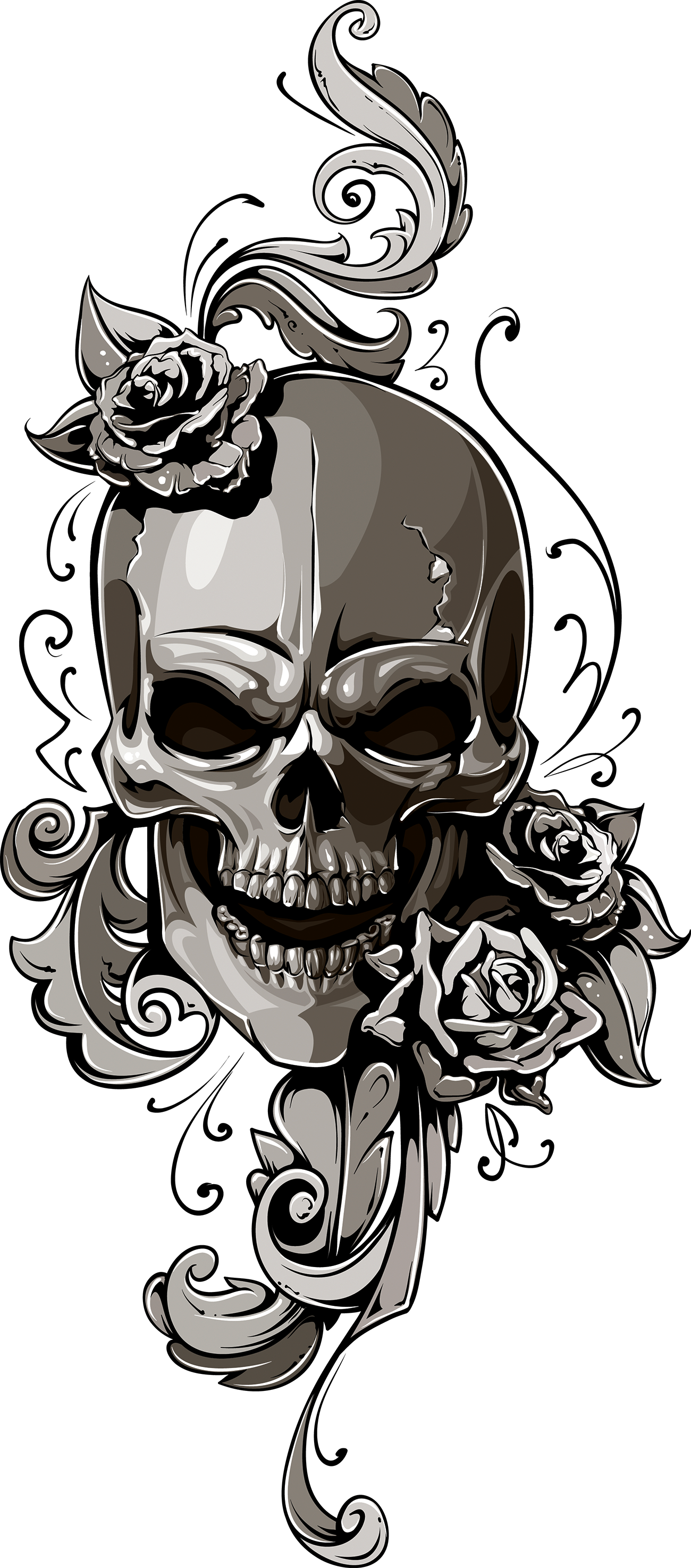 Png Free Library Sumptuous Skull Png Transparent Free - Skull Tattoo Png  2018, Png Download - 1187x1055(#1266) | PNG.ToolXoX.com