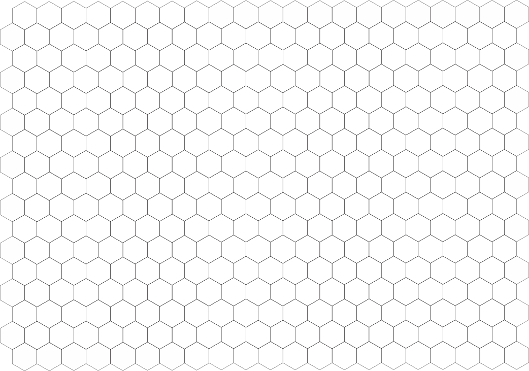Download Hexagon Graph Paper - Hex Grid Clipart Png Download - PikPng
