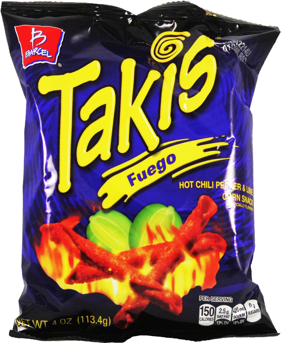 Takis Fuego 4 Oz Clipart - Large Size Png Image - PikPng