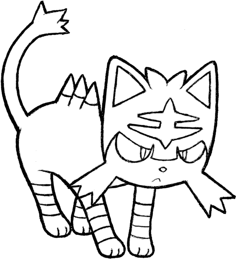 Download Litten Pokemon Coloring Pages With 28 Collection Of - Pokemon