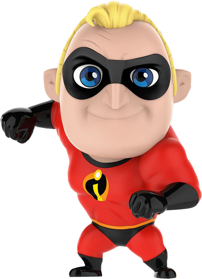 Incredible Cosbaby 5” Hot Toys Bobble-head Figure - Incredibles Dad ...