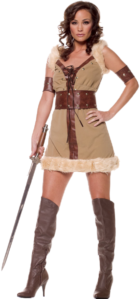 Photo Womens Barbarian Costume Burned Zpsujagtmxk - Woman Costume Barbarian Clipart (487x1024), Png Download