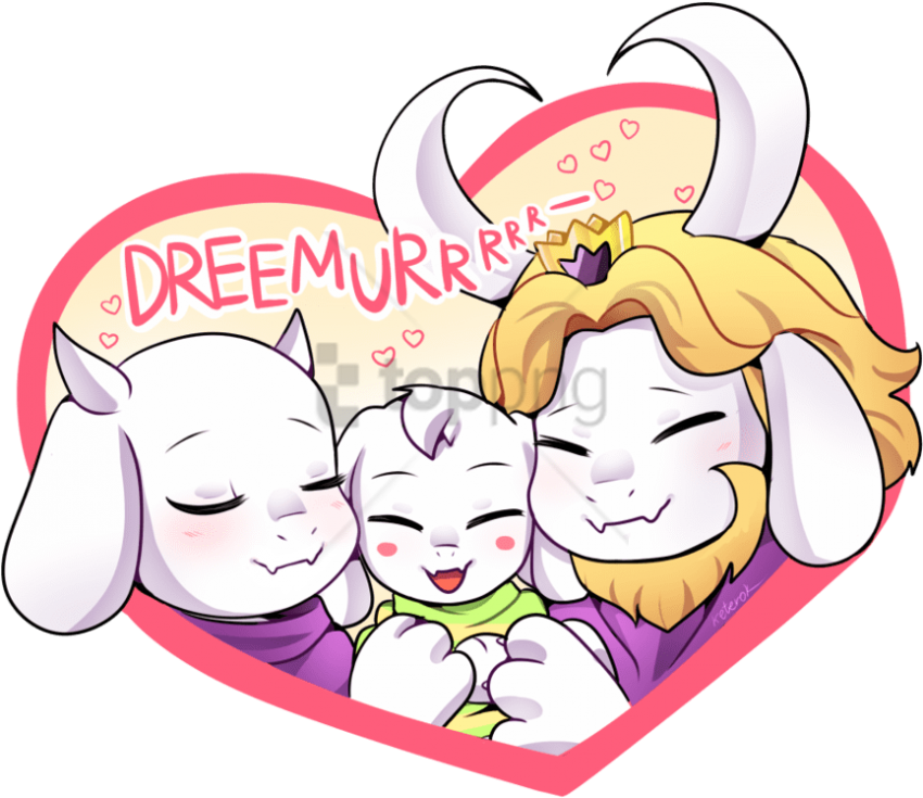 Free Png Download Cute Asgore Png Images Background - Toriel Asgore And Asriel Clipart (850x735), Png Download