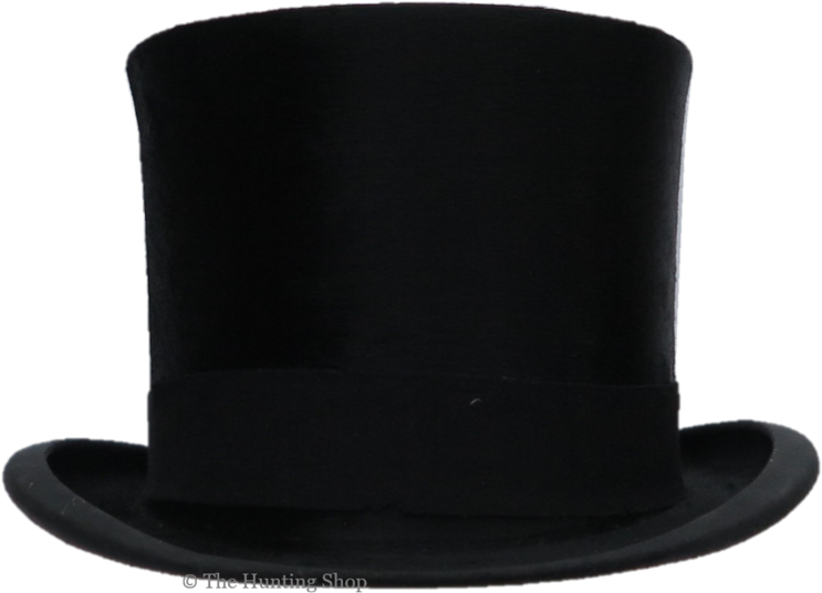56cm Tress & Co, Black Silk Top Hat - Saucer Clipart (1000x821), Png Download