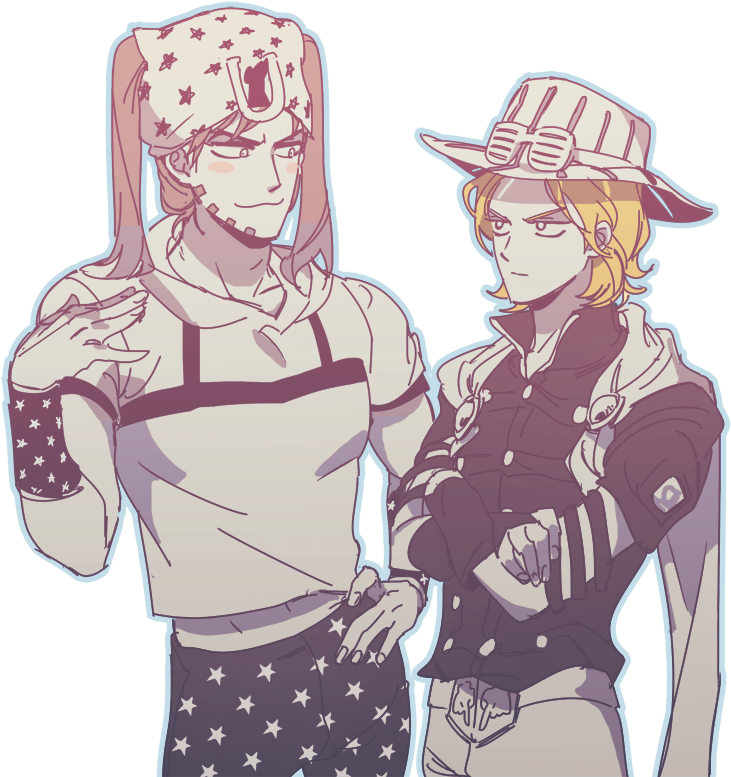 fanart] Matching Icons For A Friend And - Jojo's Bizarre Adventure Matching  Icons Clipart, transparent png image