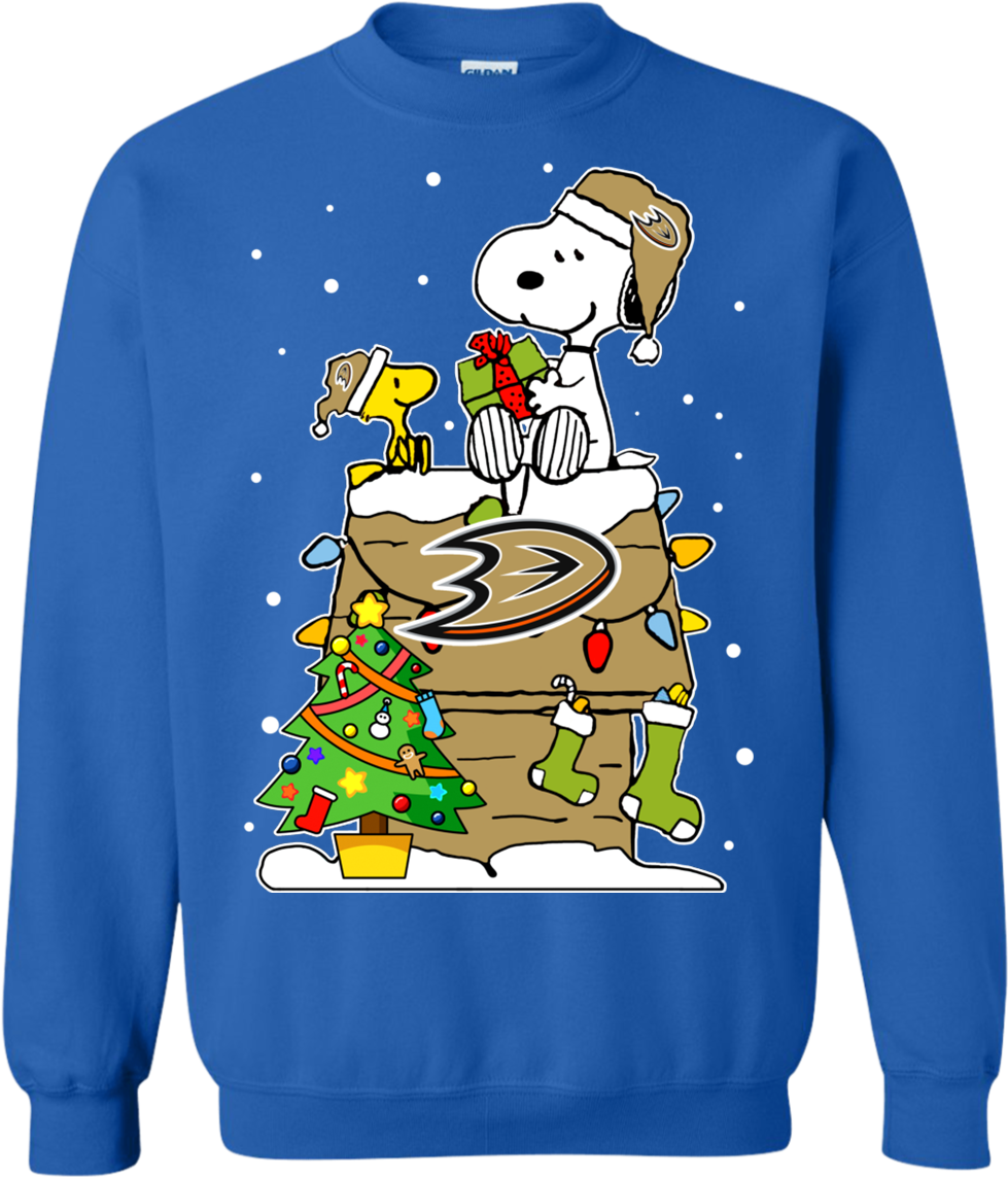 Anaheim Ducks - Pig Ugly Christmas Sweater Clipart - Large Size Png ...