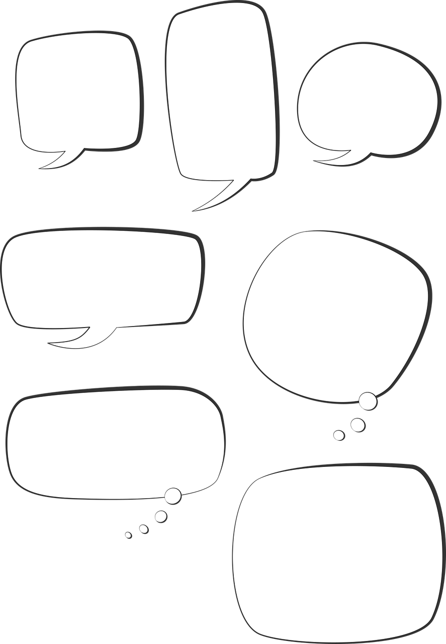 Speech Bubble Text Box Talk Bubble - Talking Box In Comic Clipart ...