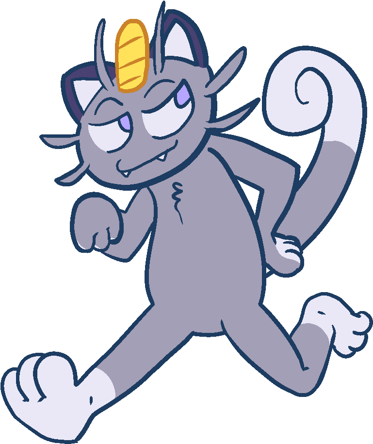 Meowth - Cartoon Clipart - Large Size Png Image - PikPng