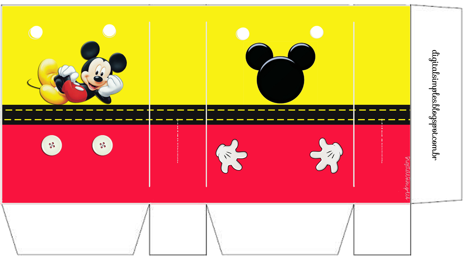 Kit Aniversário De Personalizados Tema Mickey Mouse - Digital Simples ...