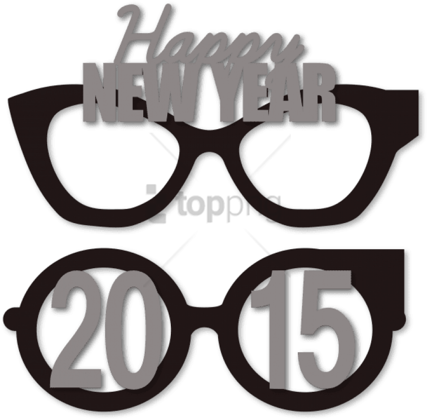 Free Png New Years Glasses Png Image With Transparent Clipart Large