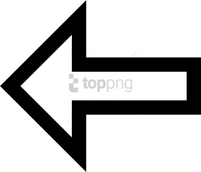 Free Png White Arrow Pointing Left Png Image With Transparent - White ...