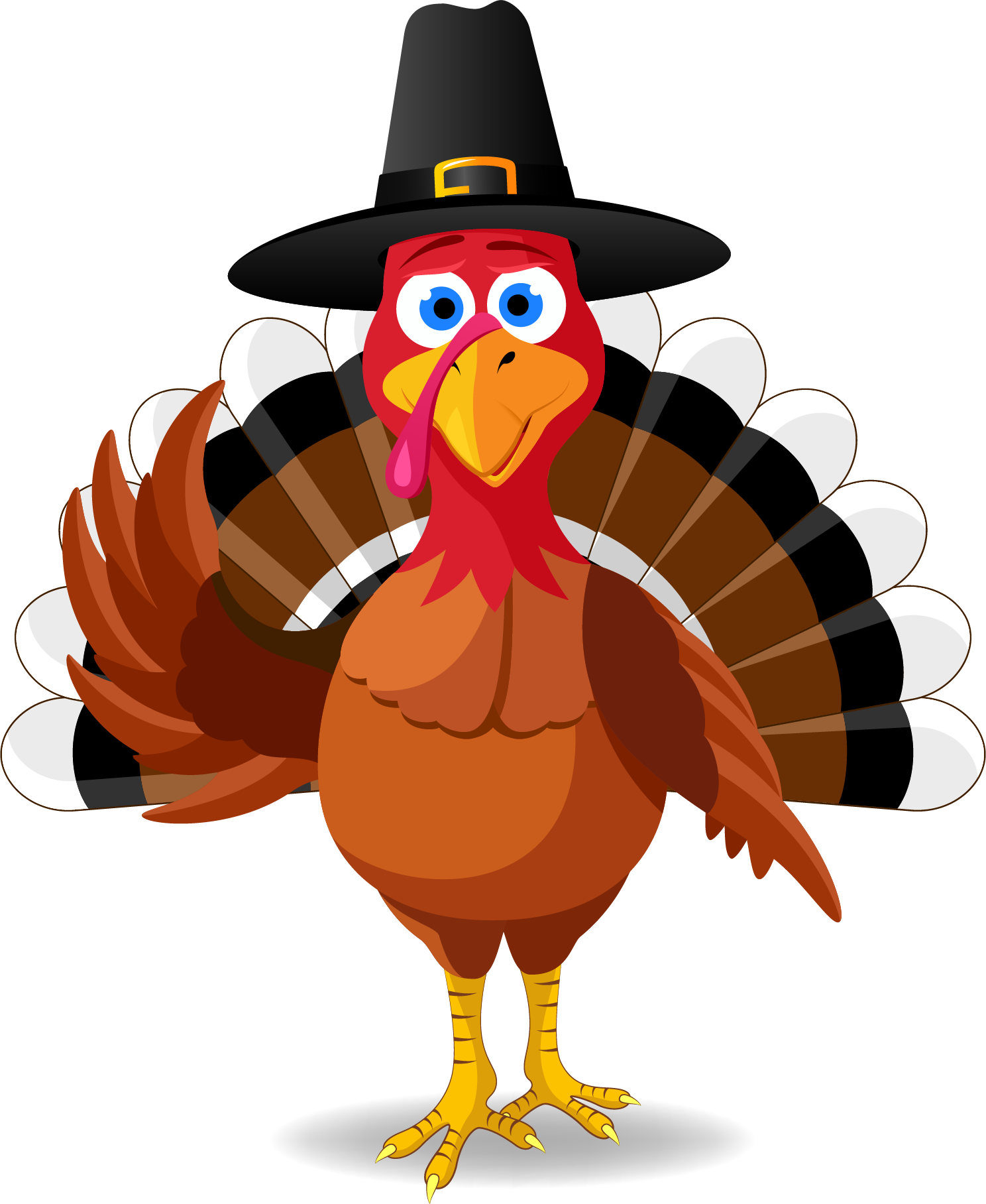 Questions Give Us A Call At - Turkey Thanksgiving Vector Clipart ...