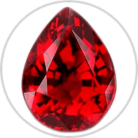 Precious Red Stone Clipart - Large Size Png Image - PikPng