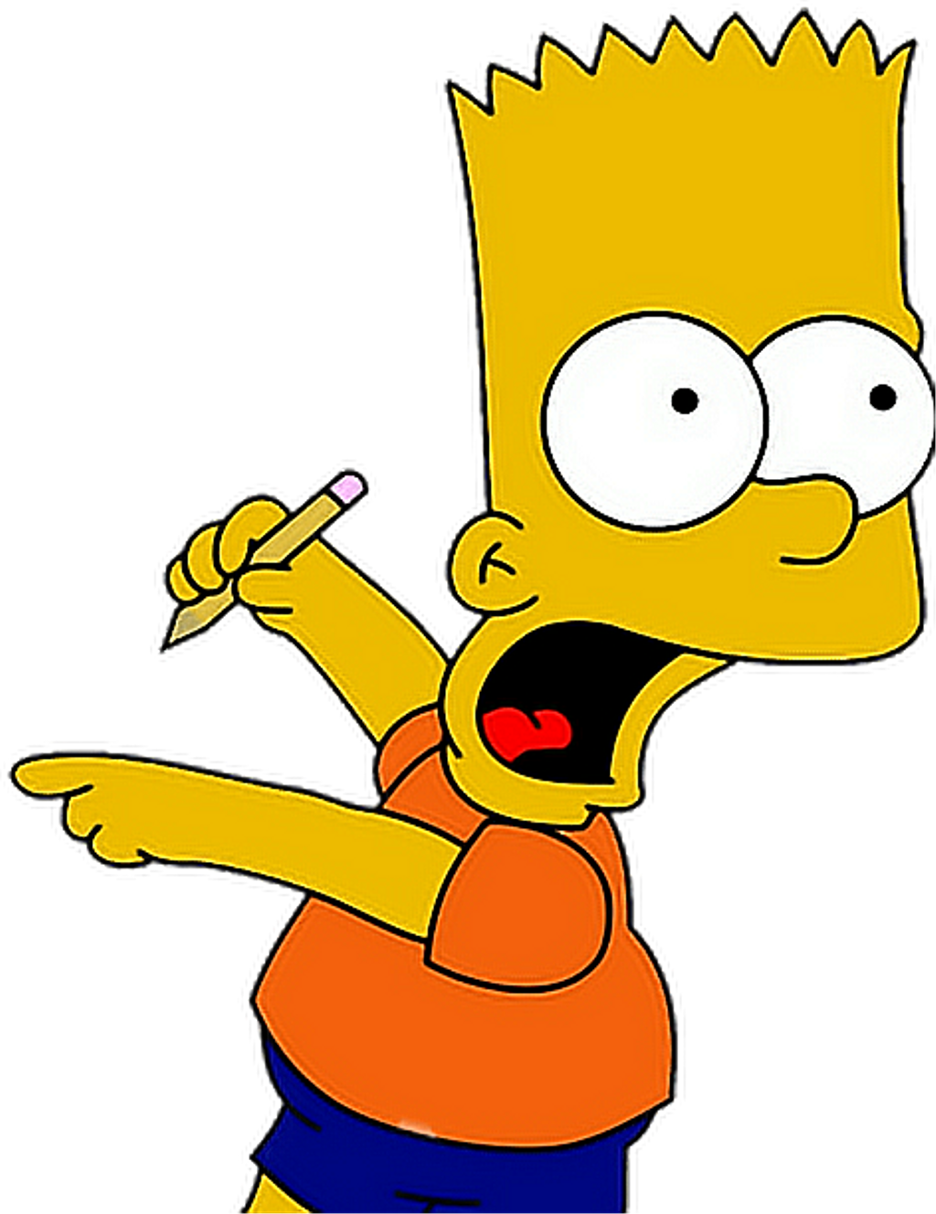 Download #simpsons #cartoon #yellow #png #stickers #swag #supreme - Bart Simpson Png Clipart Png ...
