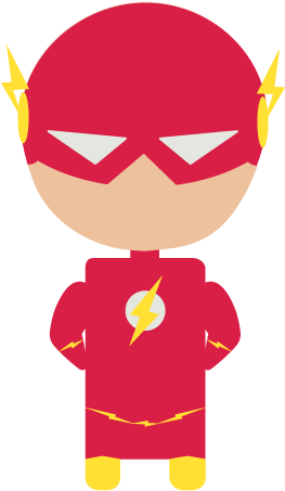 Vector Chibi The - Flash Cartoon Vector Clipart - Large Size Png Image ...