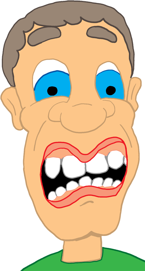 Apprehensive, Horrified - Horrified Cartoons Clipart - Large Size Png ...