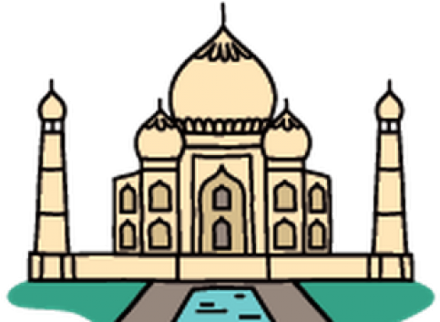 Taj Mahal Clipart Silhouette - Taj Mahal Clipart Transparent - Png ...