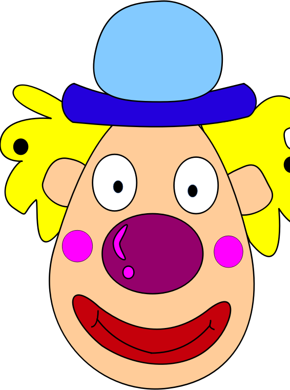 Medium Image Clown Head Cartoon Png Clipart Large Size Png Image Pikpng