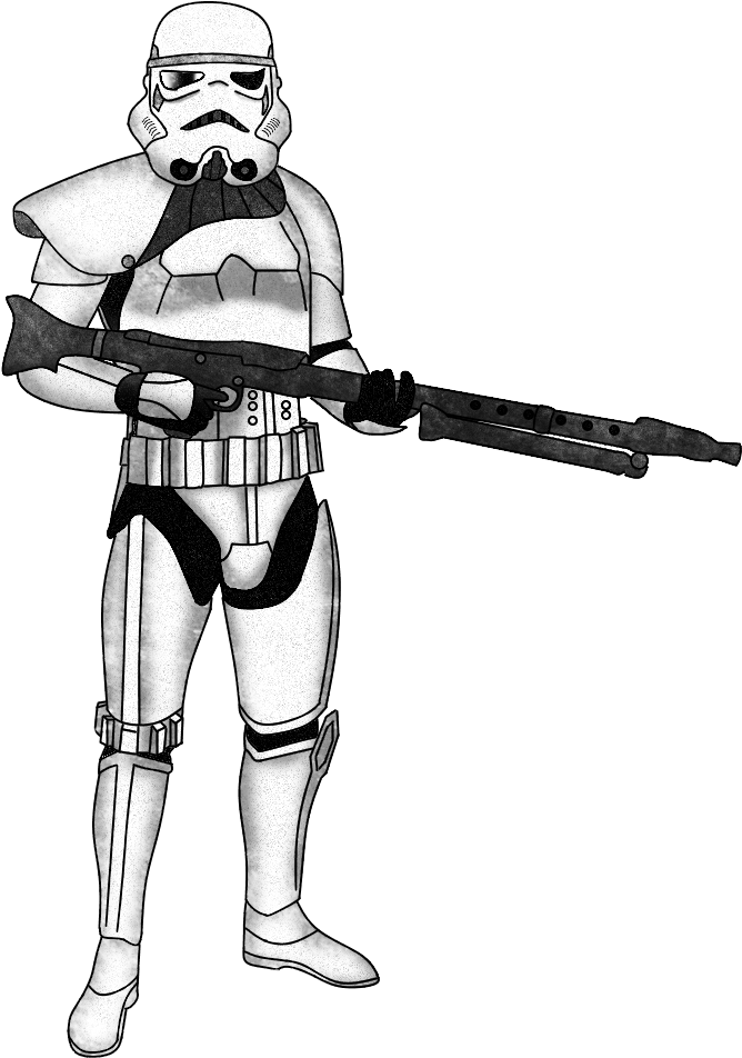 Stormtrooper Sergeant With Dlt - Star Wars Chimaera Trooper Clipart ...