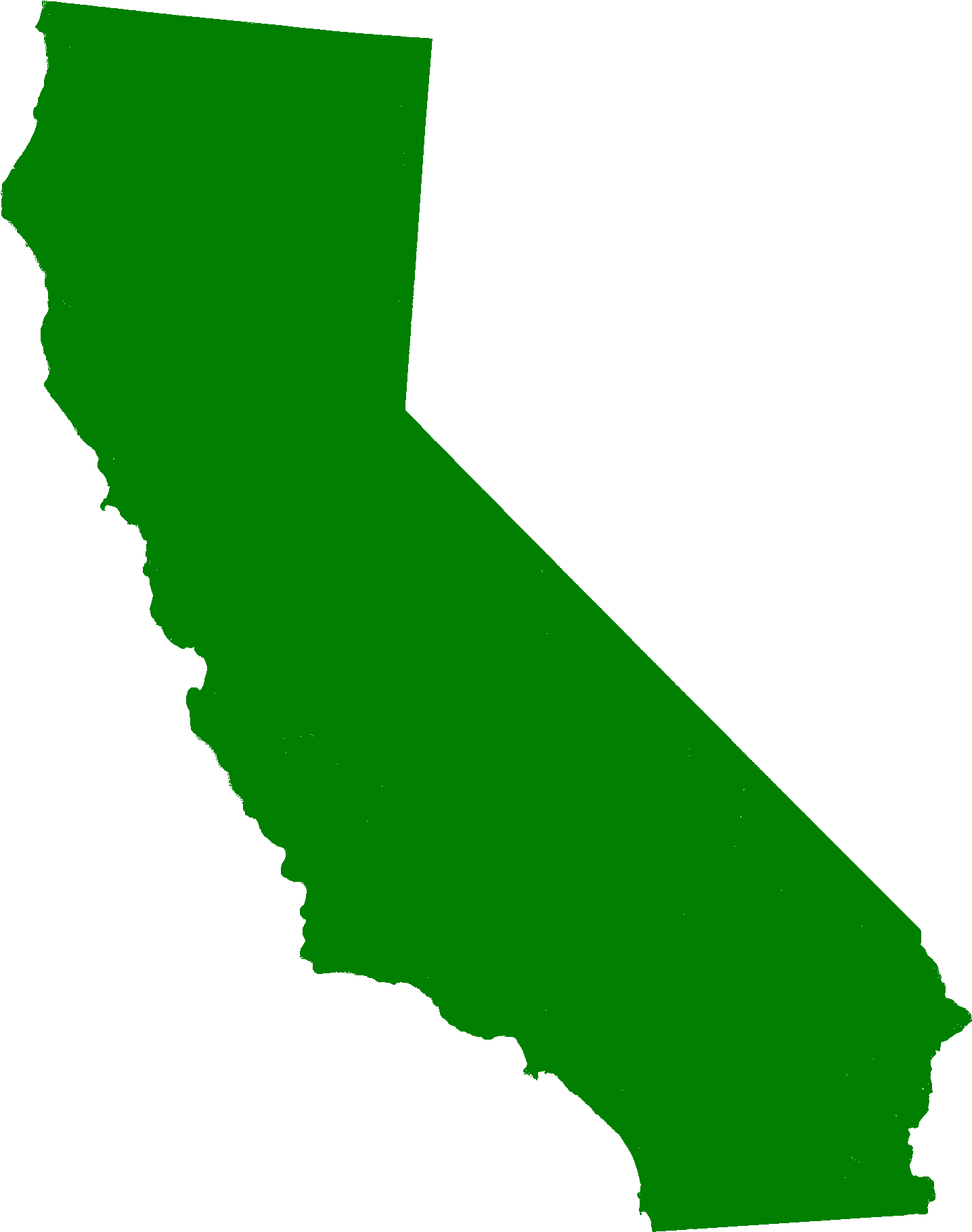 Ca-01 - California Map Clipart - Large Size Png Image - PikPng