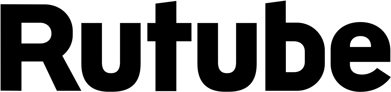 Rutube Logo Transparent Black And Whitesvg Wikipedia - Rutube Clipart (1280x308), Png Download