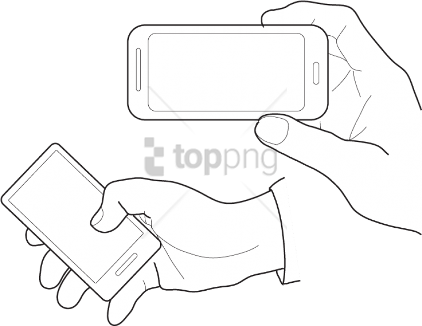 Free Png Vector Hand And Phone Png Images Transparent - Mobile Phone ...