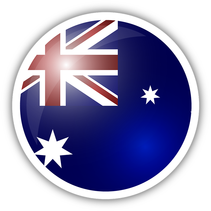 Australia Flag Circle Sticker Clipart - Large Size Png Image - PikPng