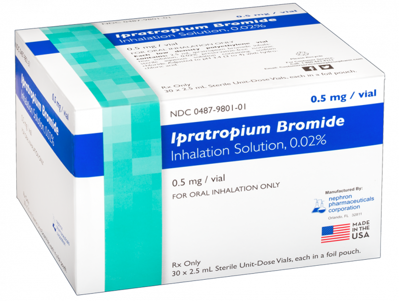 Ipratropium Bromide Inhalation Solution Clipart (800x605), Png Download