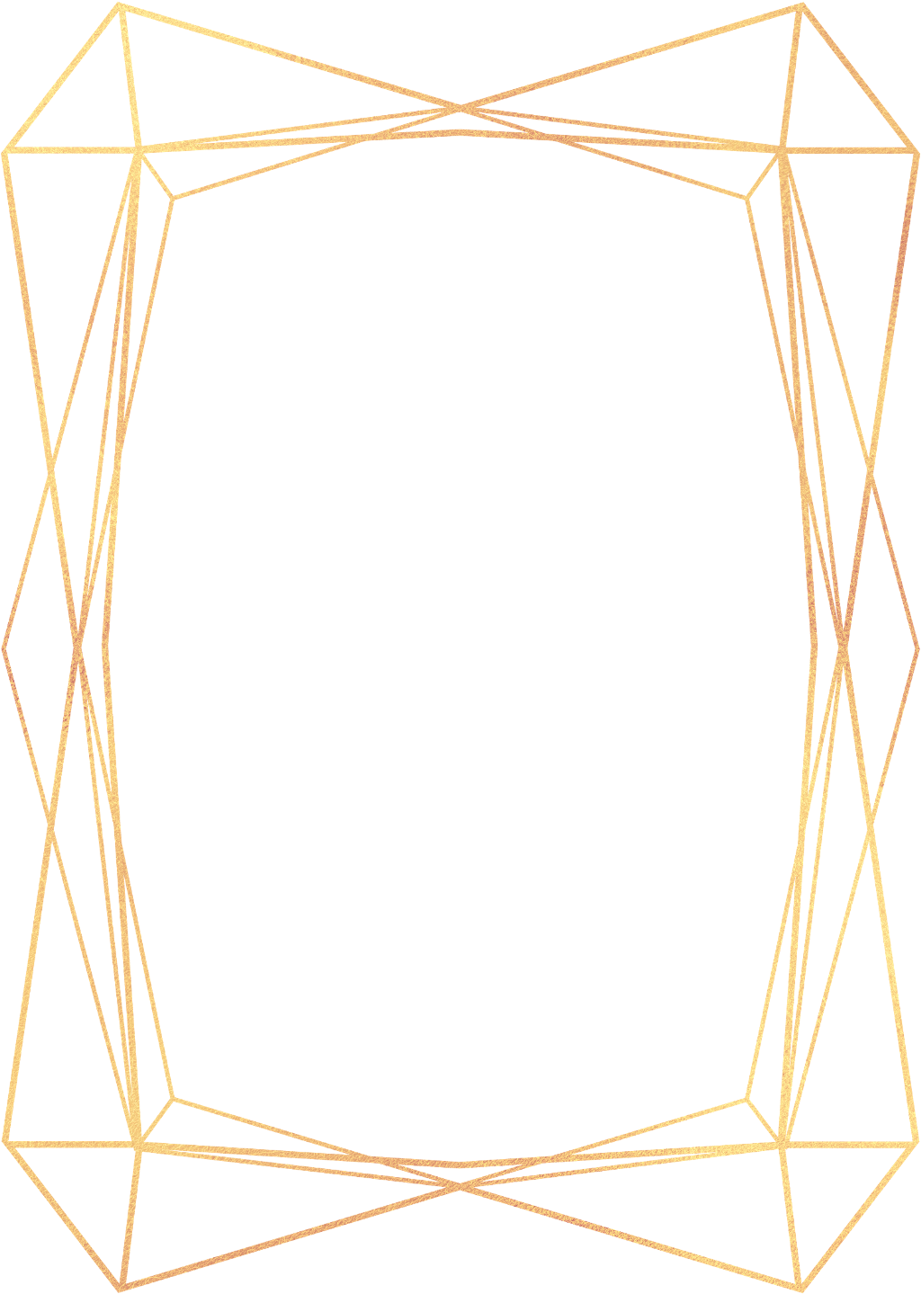 Frame Gold Geometric Frames Ftestickers Clipart Large Size Png Image Pikpng