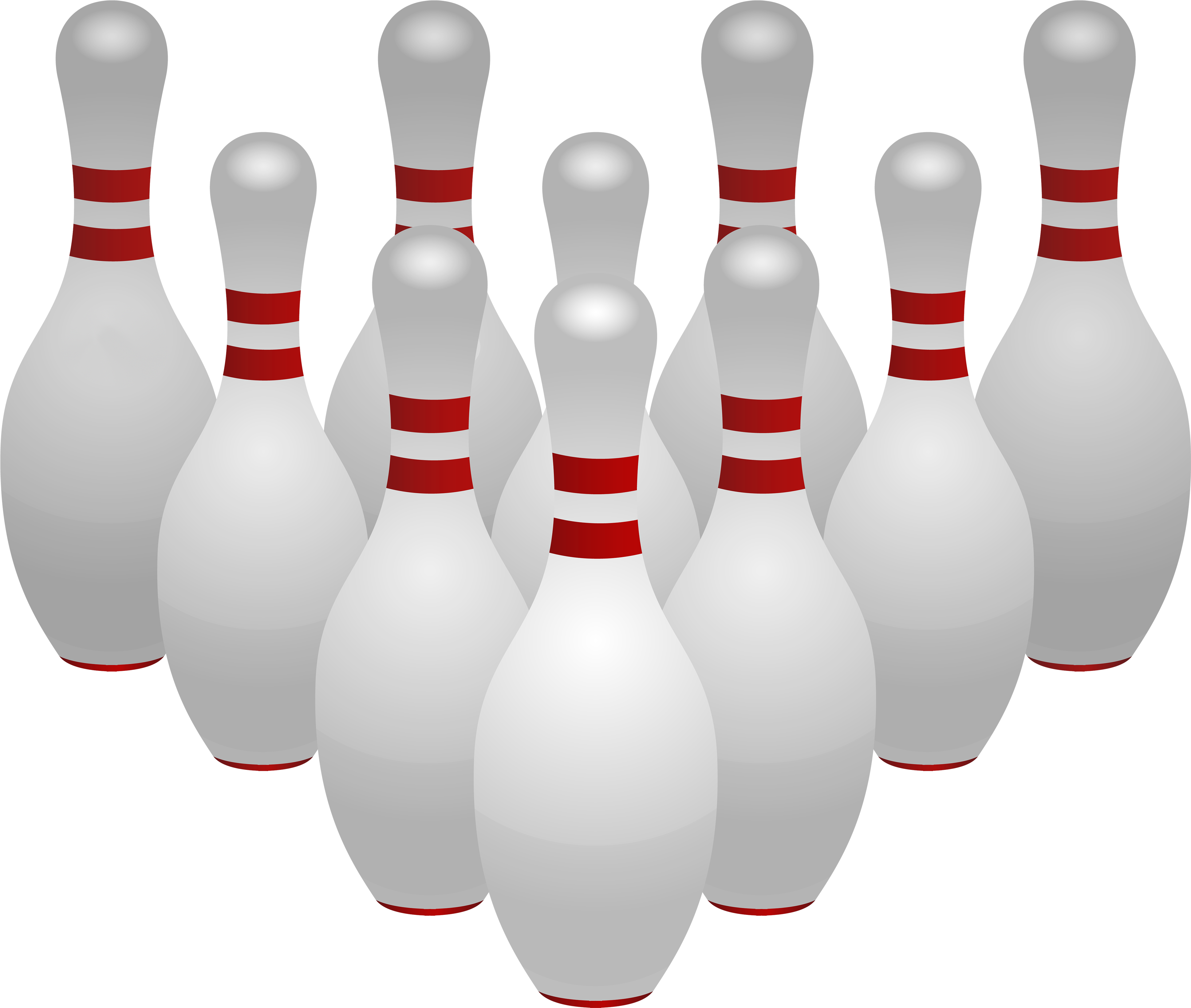 Download Bowling Pins Png - Bowling Pins Transparent Background Clipart