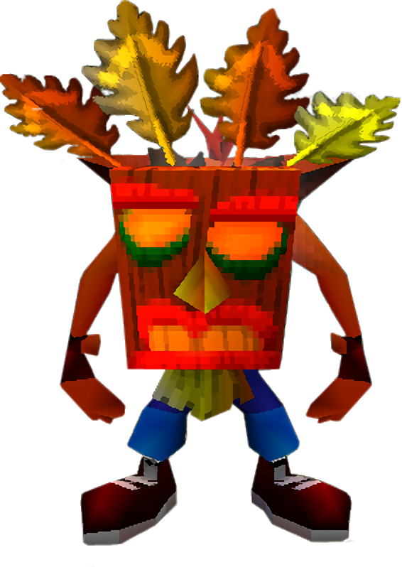 Download Aku Png Crash Bandicoot With Mask Clipart Png Download Pikpng 