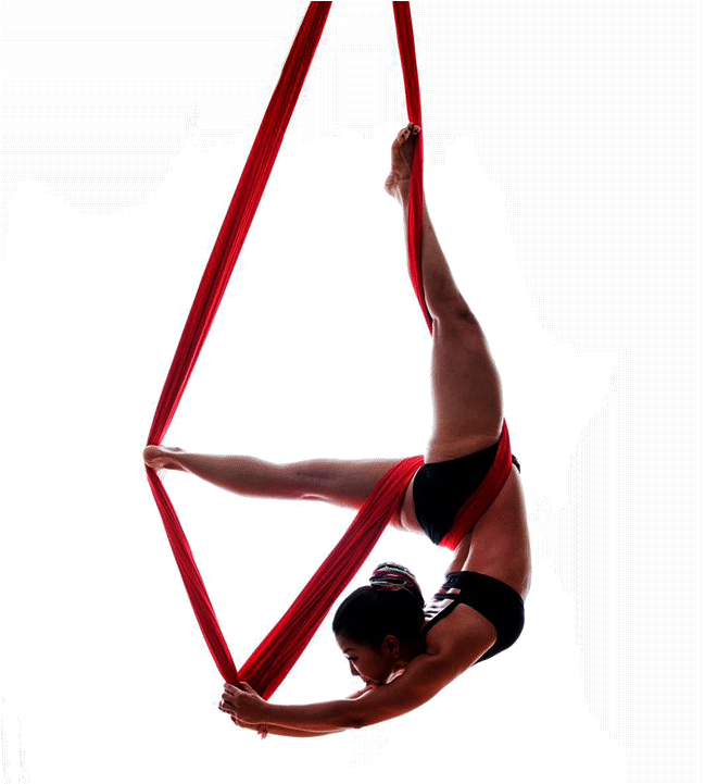 Aerial yoga is a high-flying - and strength-building - fitness trend