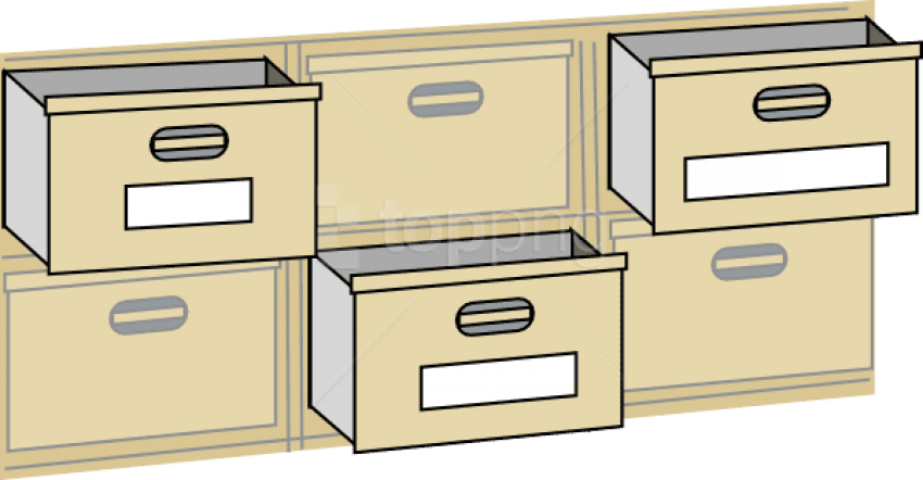 Free Png Download Furniture File Cabinet Drawers At - Drawer Clipart Transparent Png (850x442), Png Download