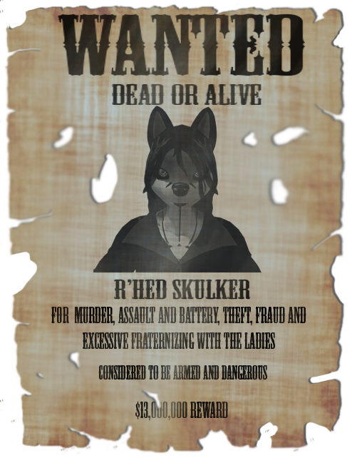 Wanted Poster Rhed Skulker - Wanted Clipart - Large Size Png Image - PikPng