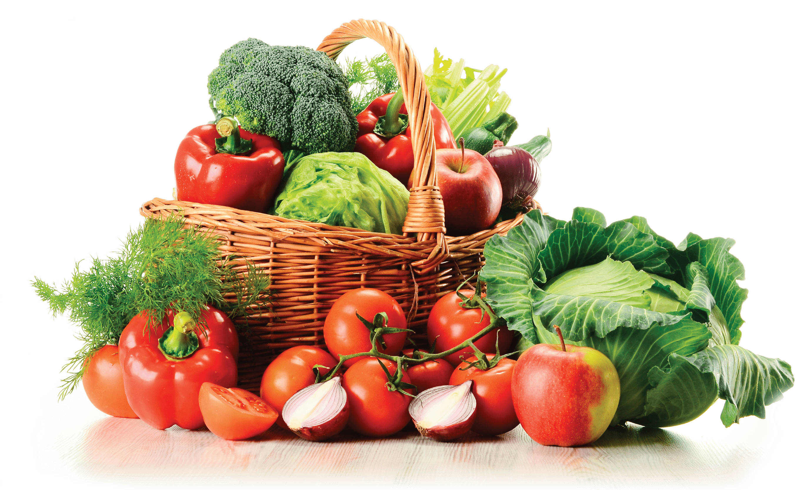 Download Basket Of Vegetables Clipart , Png Download - Assorted Fruits