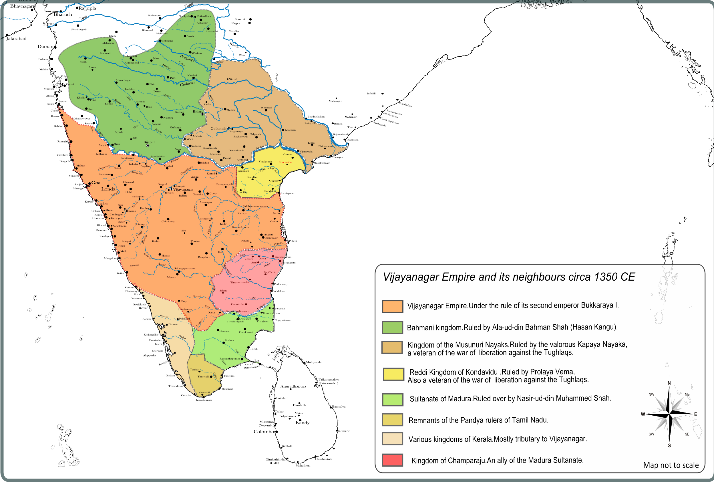 Jinji In India Map , Png Download - Berar On Political Map Of India ...