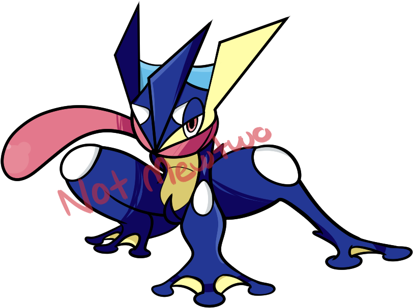 Greninja Sticker Cartoon Clipart Large Size Png Image Pikpng