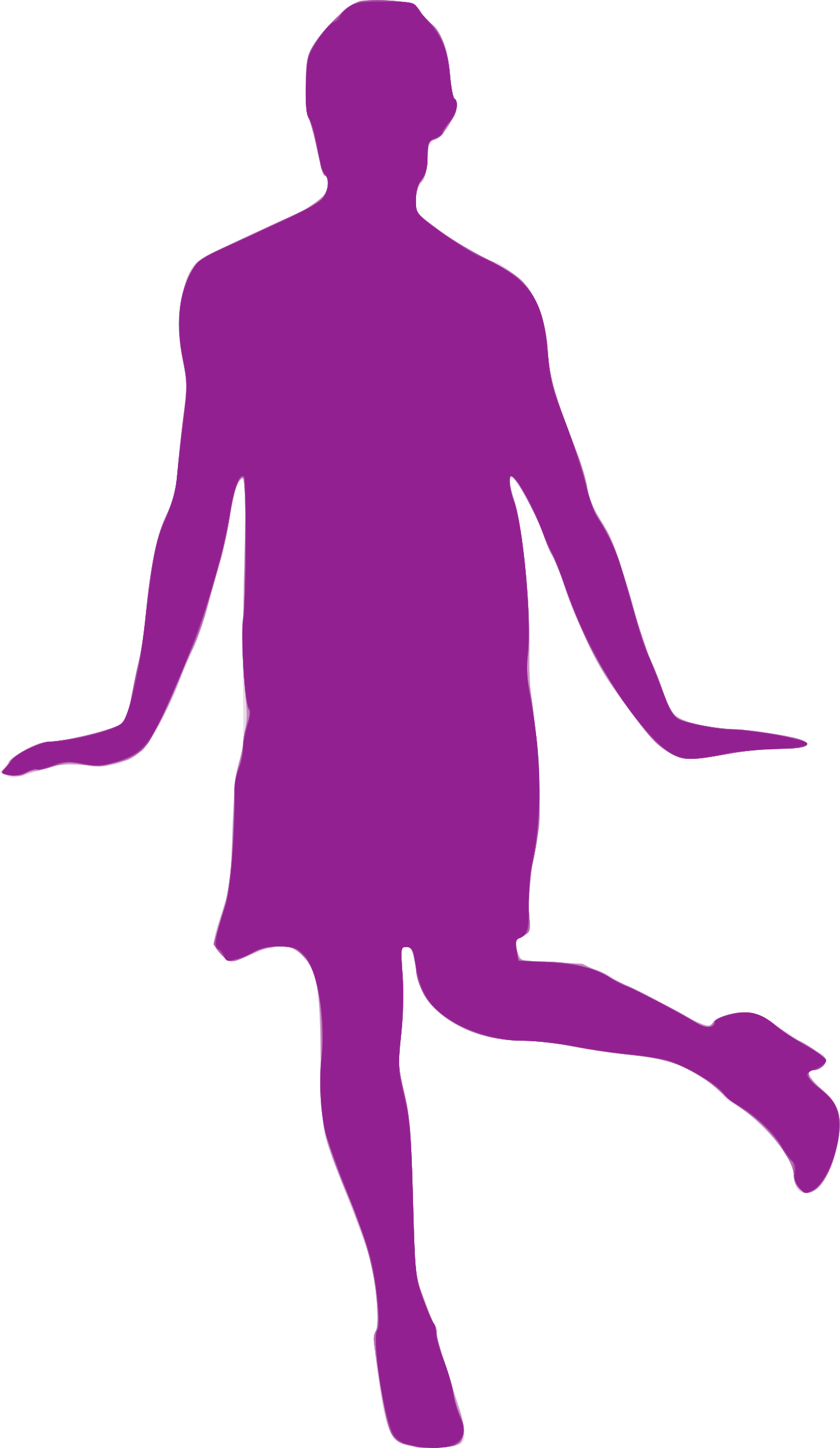 This Free Icons Png Design Of Silhouette Danse 51 - Illustration Clipart (1393x2400), Png Download