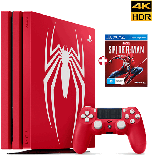 Playstation 4 Spider Man Edition , Png Download - Playstation 4 Slim ...